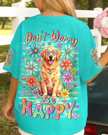 DON'T WORRY BE HAPPY GOLDEN RETRIEVER ALL OVER PRINT - TYLN0405262