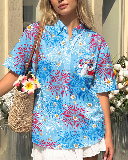 CHICKA BOOM BOOM HIPPIE CHICKEN BUTTON-DOWN COLLAR SHIRT - TY0406263