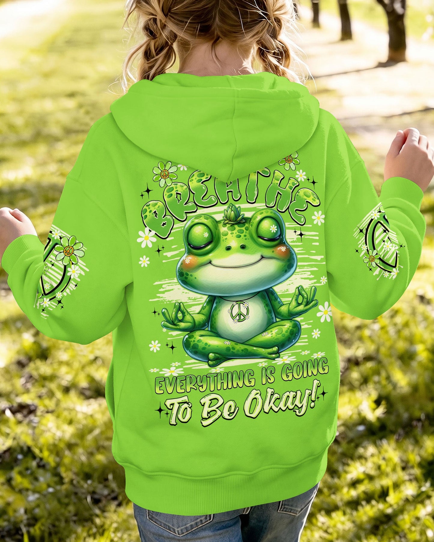 JUST BREATHE FROG KIDS ALL OVER PRINT - TYQY0506262