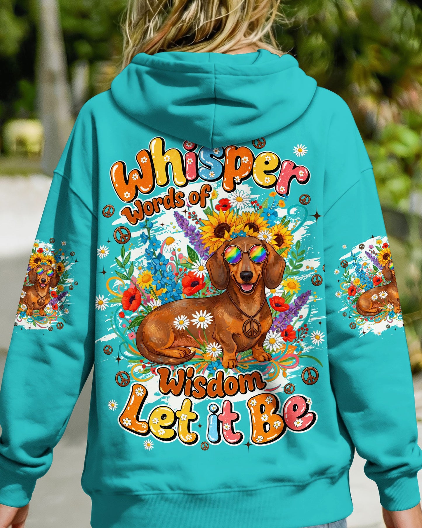 WHISPER WORDS OF WISDOM LET IT BE DACHSHUND DOG ALL OVER PRINT - TYQY0405262