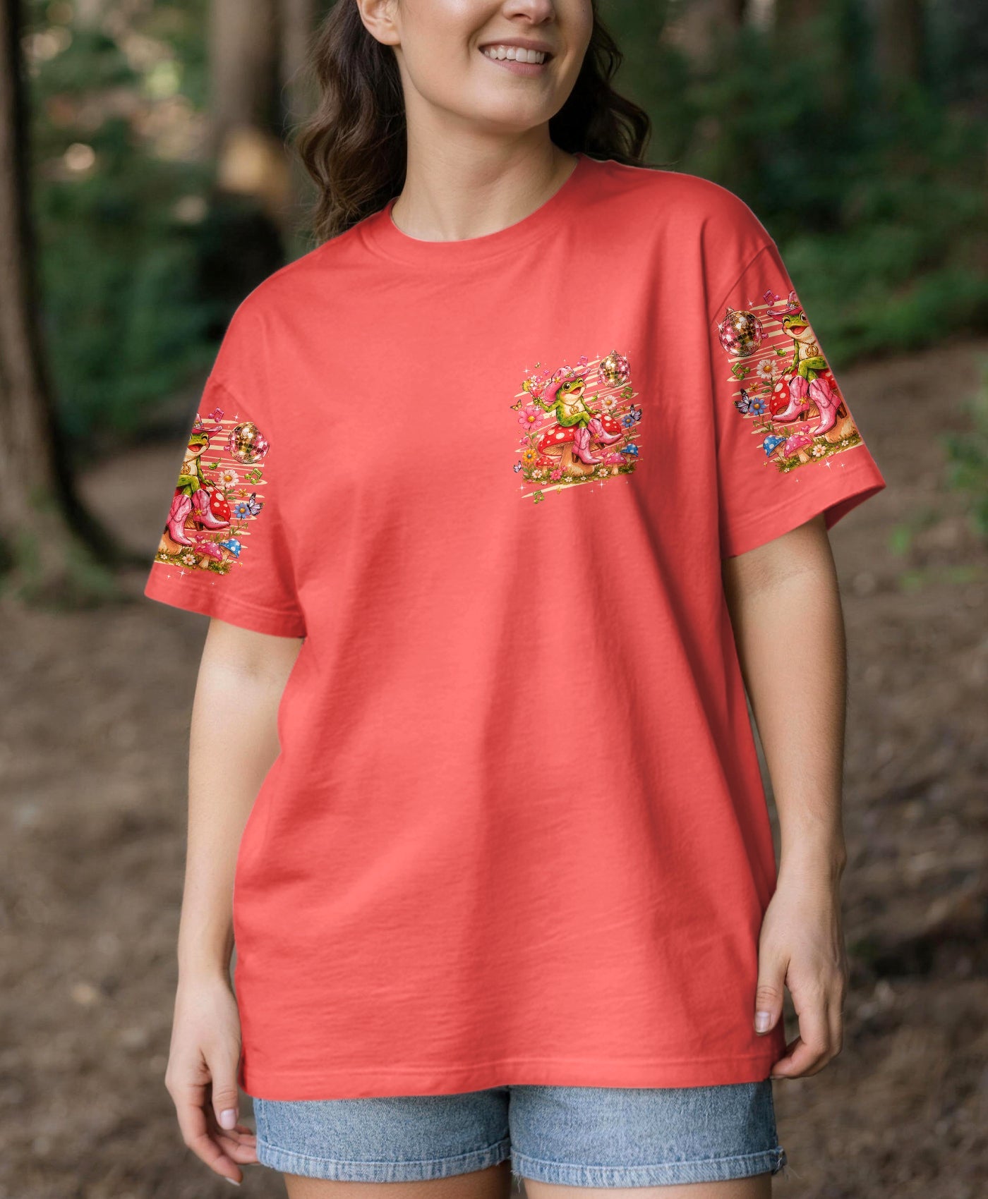 LET'S GO GIRLS FROG ALL OVER PRINT  - TLHG2705263