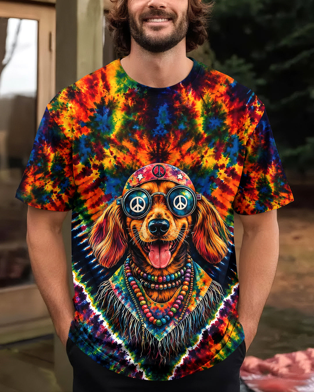 DACHSHUND DAD COOLER DOG ALL OVER PRINT - TLHG2705261