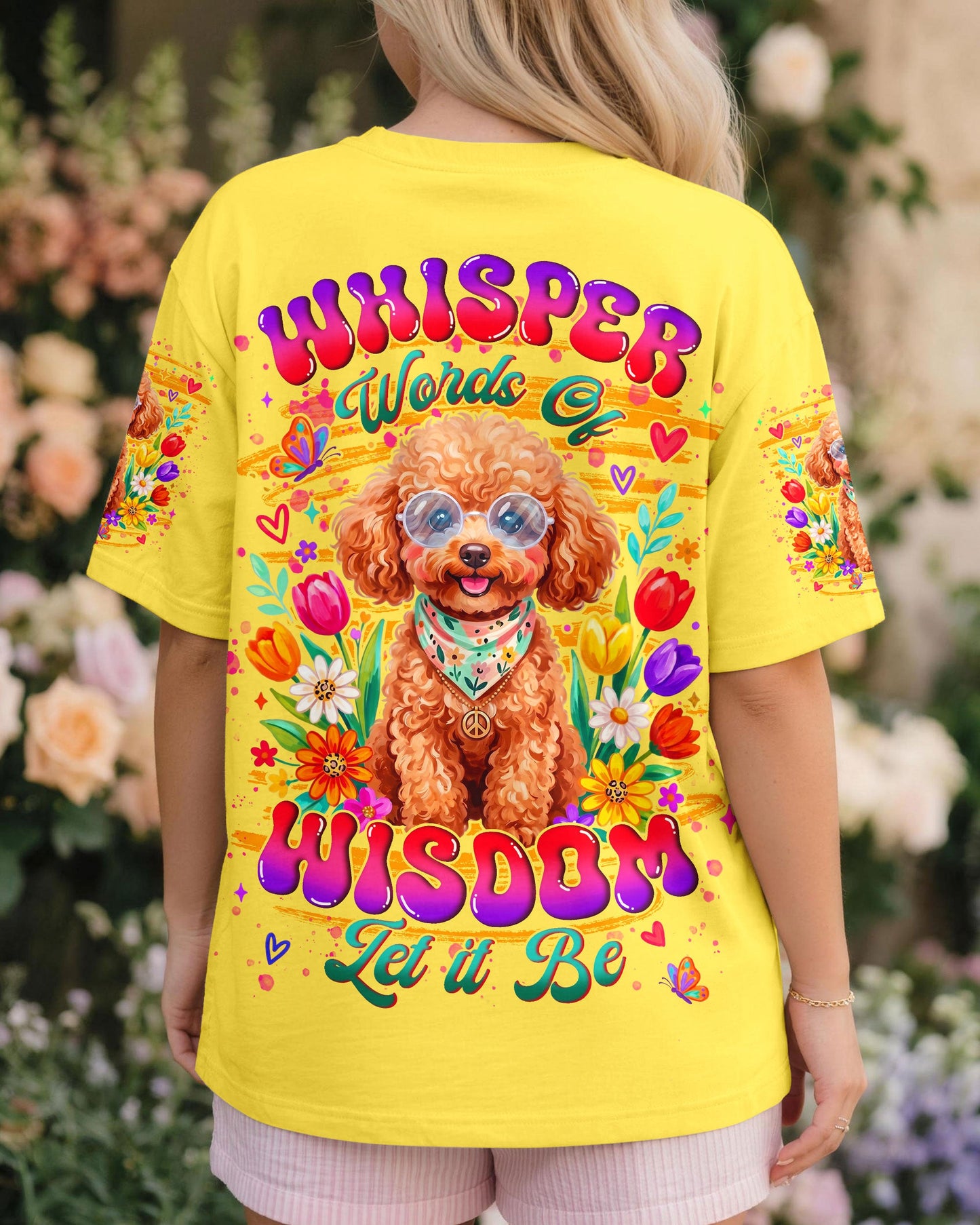 WHISPER WORDS OF WISDOM LET IT BE POODLE DOG ALL OVER PRINT - TYLN2605262