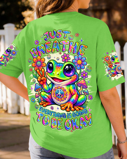 JUST BREATHE FROG ALL OVER PRINT - TYQY1605262