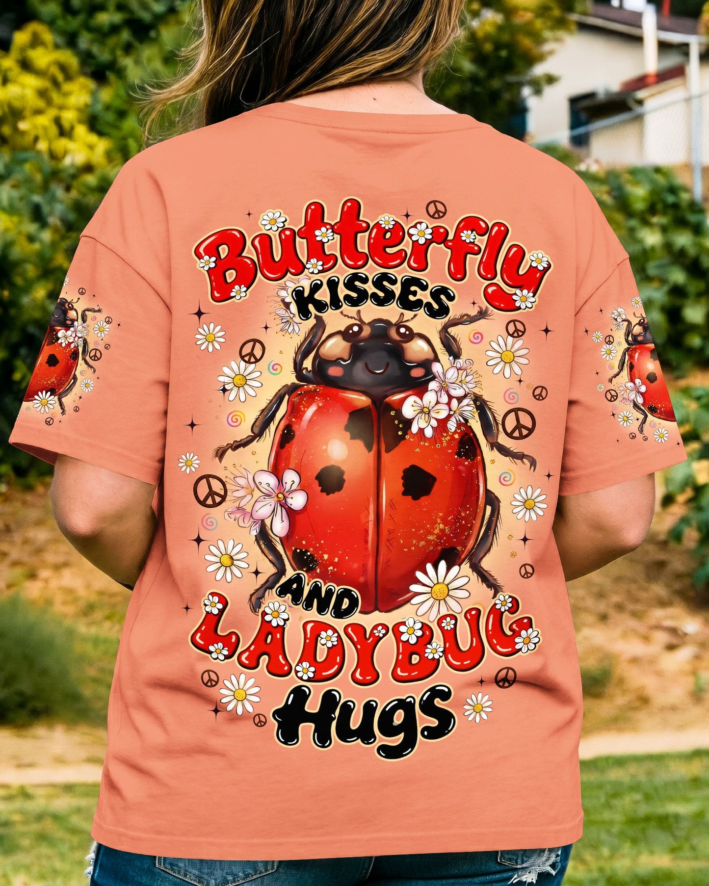 BUTTERFLY KISSES AND LADYBUG HUGS ALL OVER PRINT - TYQY0705262
