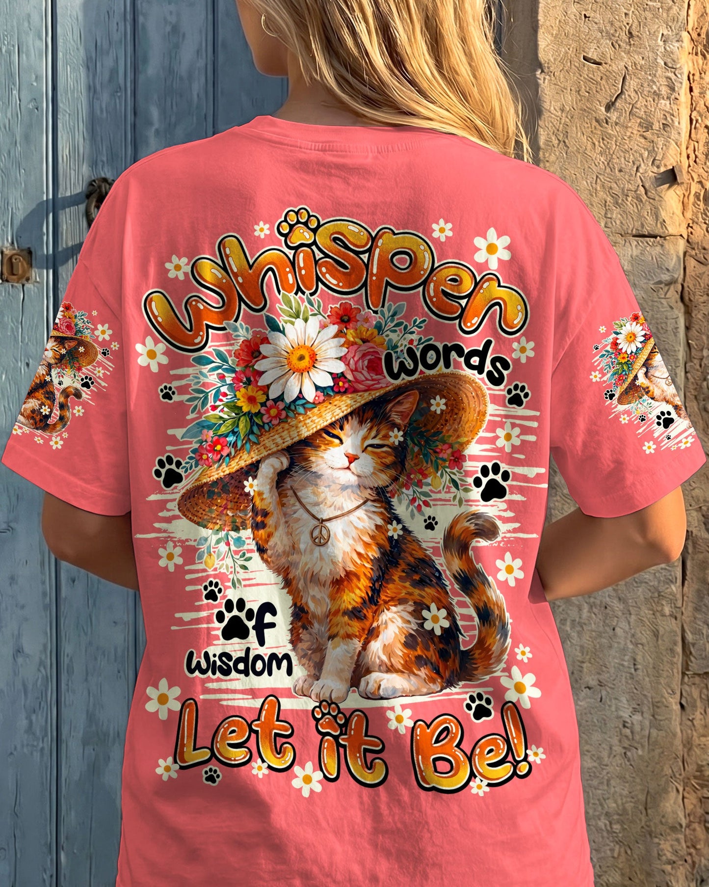 WHISPER WORDS OF WISDOM LET IT BE CAT ALL OVER PRINT - TY1105261