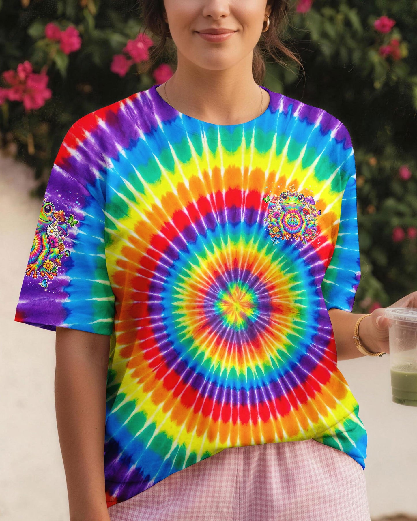 BE YOU THE WORLD WILL ADJUST FROG COLORFUL ALL OVER PRINT - TYLN1105262