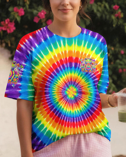 BE YOU THE WORLD WILL ADJUST FROG COLORFUL ALL OVER PRINT - TYLN1105262