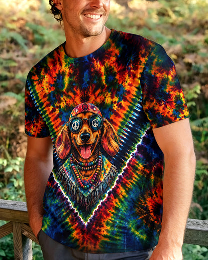 JUST BREATHE BOHO DACHSHUND DOG ALL OVER PRINT - TLHG1205262