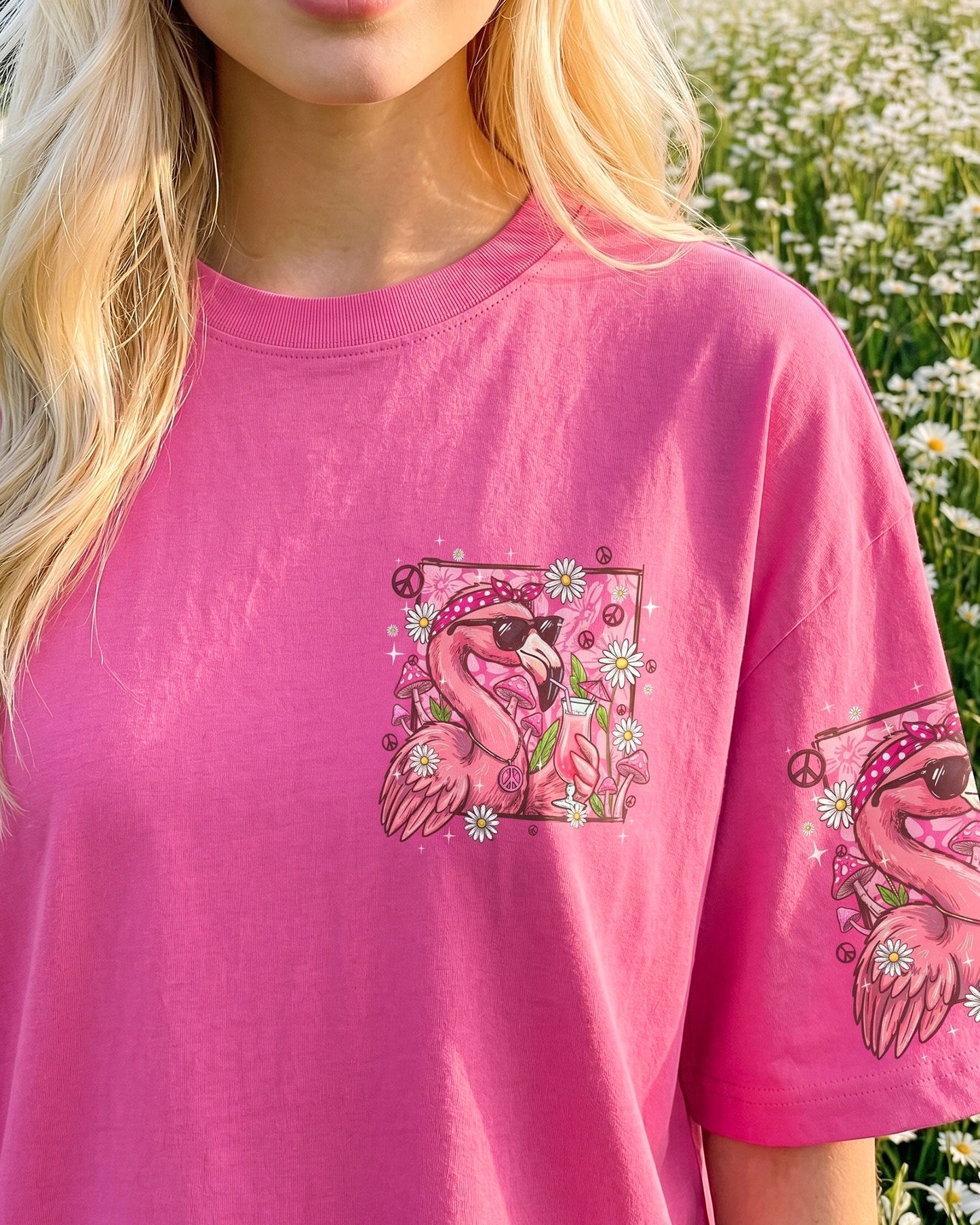 PRETTY IN PINK FLAMINGO ALL OVER PRINT - TYQY2206263