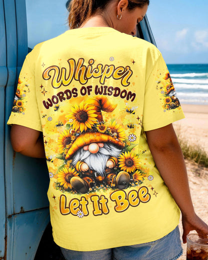 WHISPER WORDS OF WISDOM LET IT BEE GNOME ALL OVER PRINT - TYLN2206262