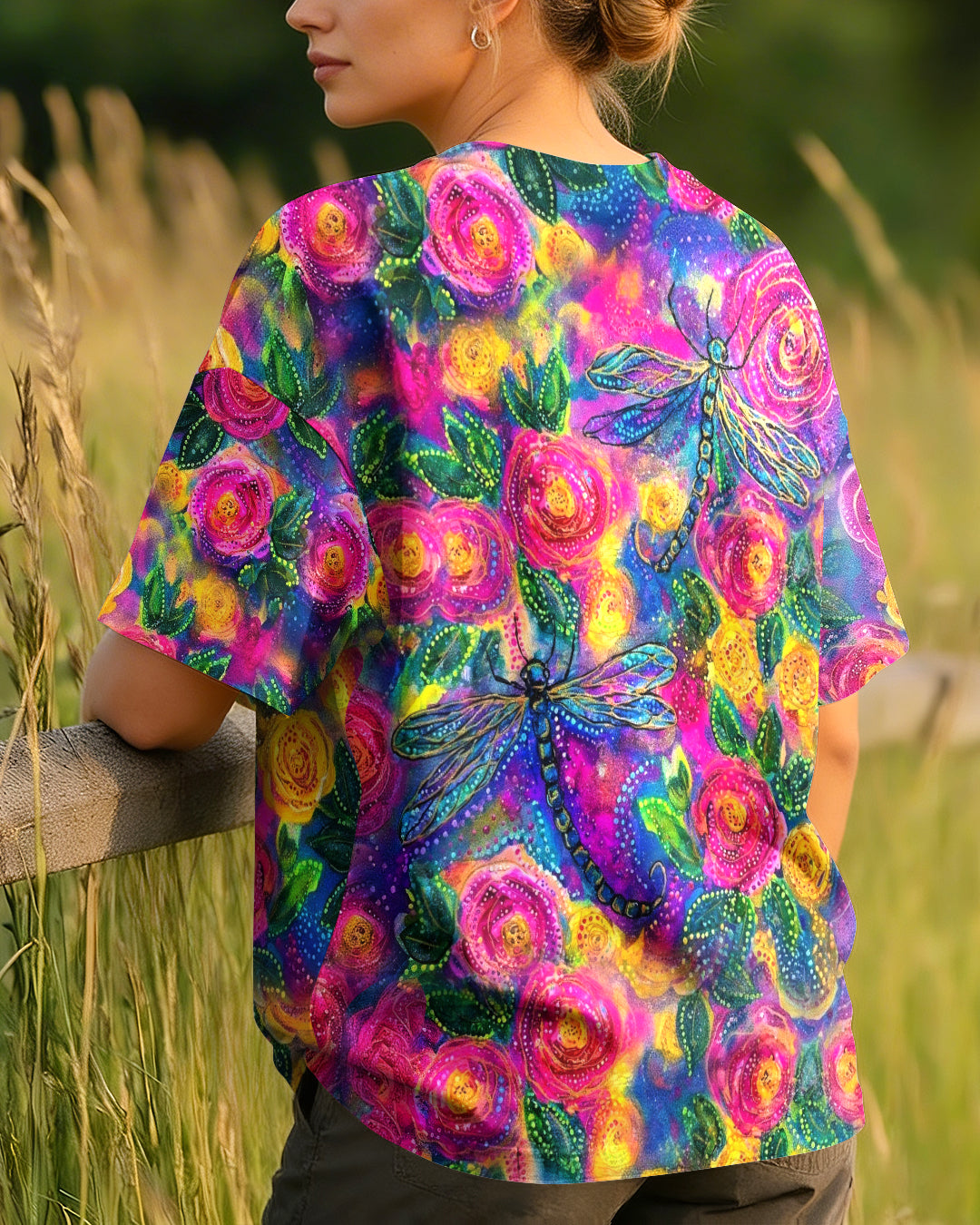 I BELIEVE THERE ARE ANGELS AMONG US DRAGONFLY ALL OVER PRINT - TLHG0106263
