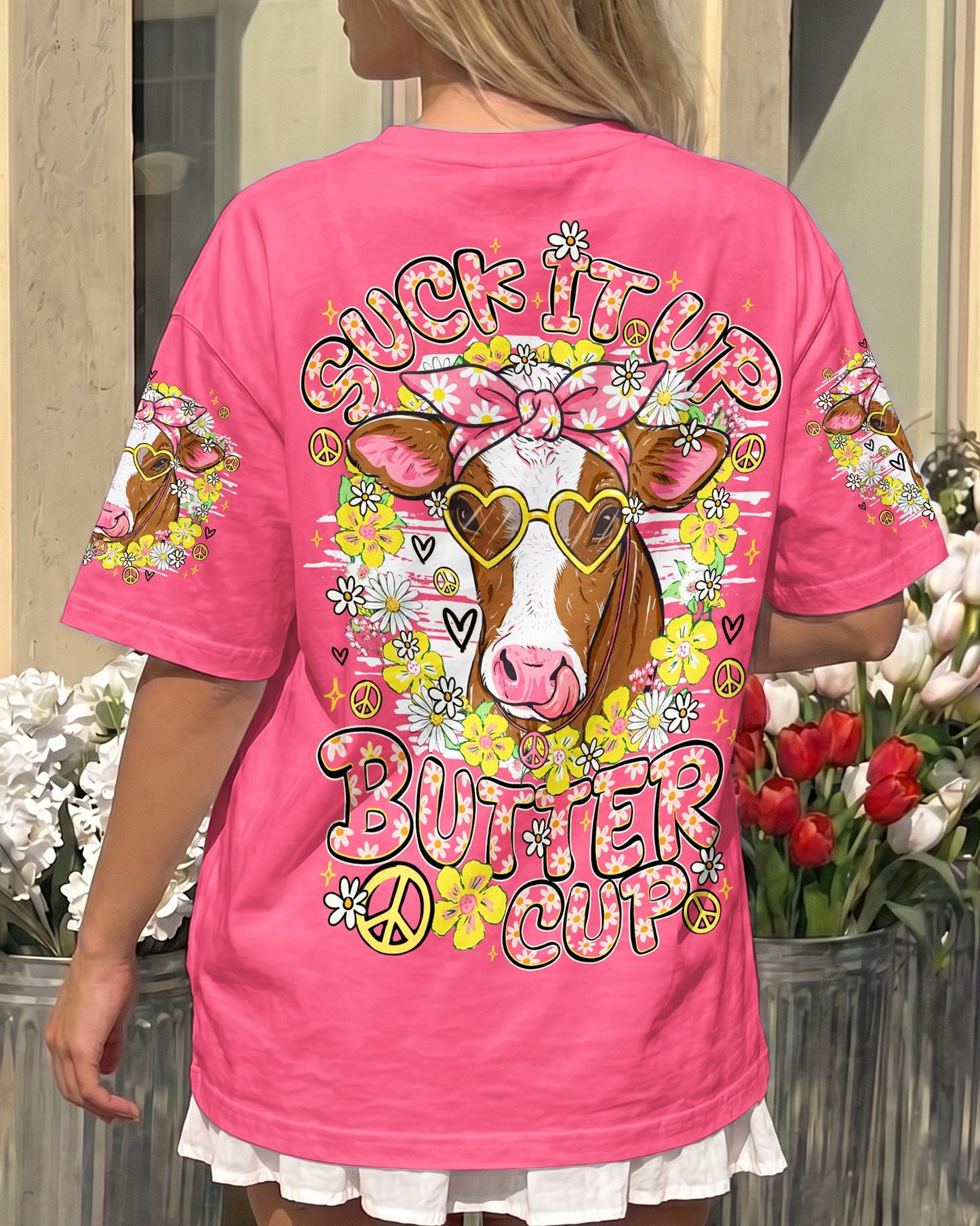 SUCK IT UP BUTTERCUP COW ALL OVER PRINT - TY1206262