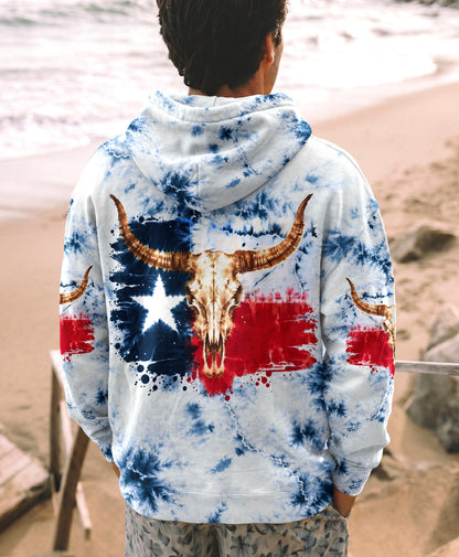 LONGHORN SKULL TEXAS ALL OVER PRINT   - TLHG2606262