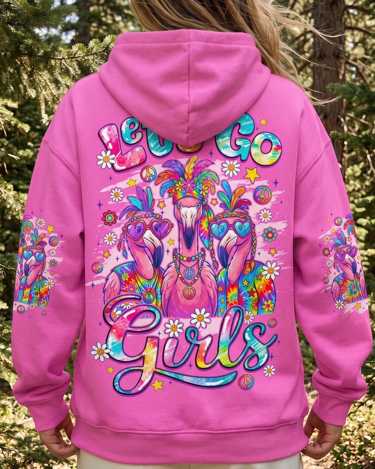 LET'S GO GIRLS FLAMINGO ALL OVER PRINT - TYQY2706261