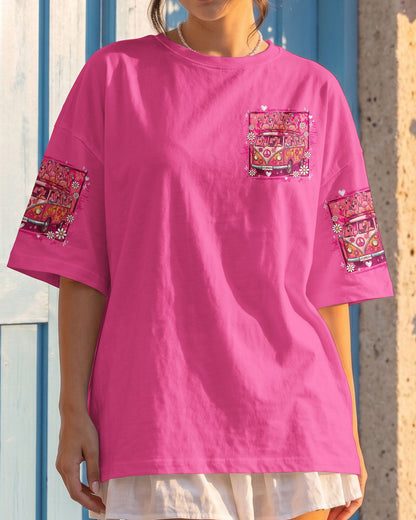 PEACE LOVE AN FLAMINGOS ALL OVER PRINT - TY0807261