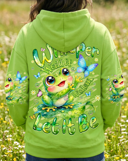 WHISPER WORDS OF WISDOM LET IT BE FROG ALL OVER PRINT - TYQY3006261