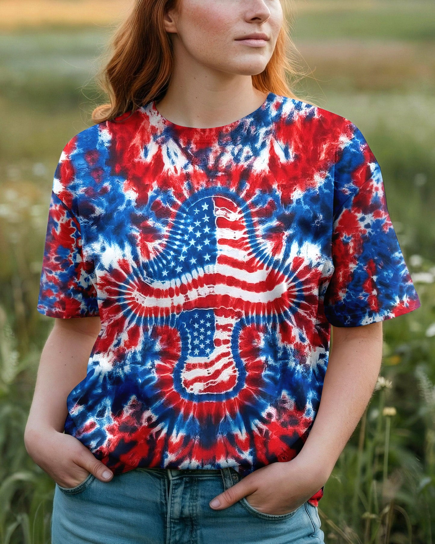 RED WHITE AND BLUE MUSHROOM ALL OVER PRINT - TYLN0104262