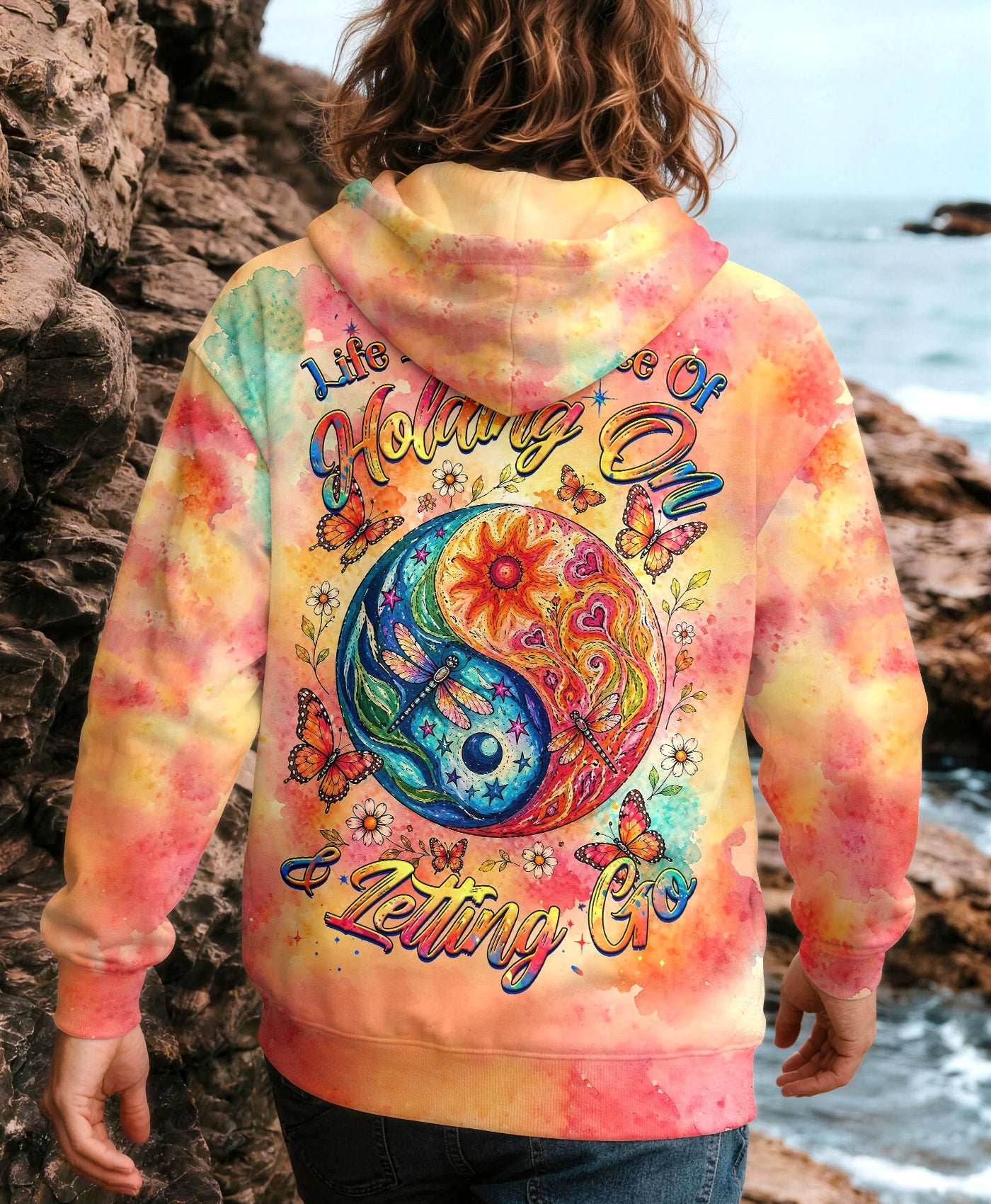 LIFE IS A BALANCE YINYANG SUN MOON ALL OVER PRINT - TLHG0405261