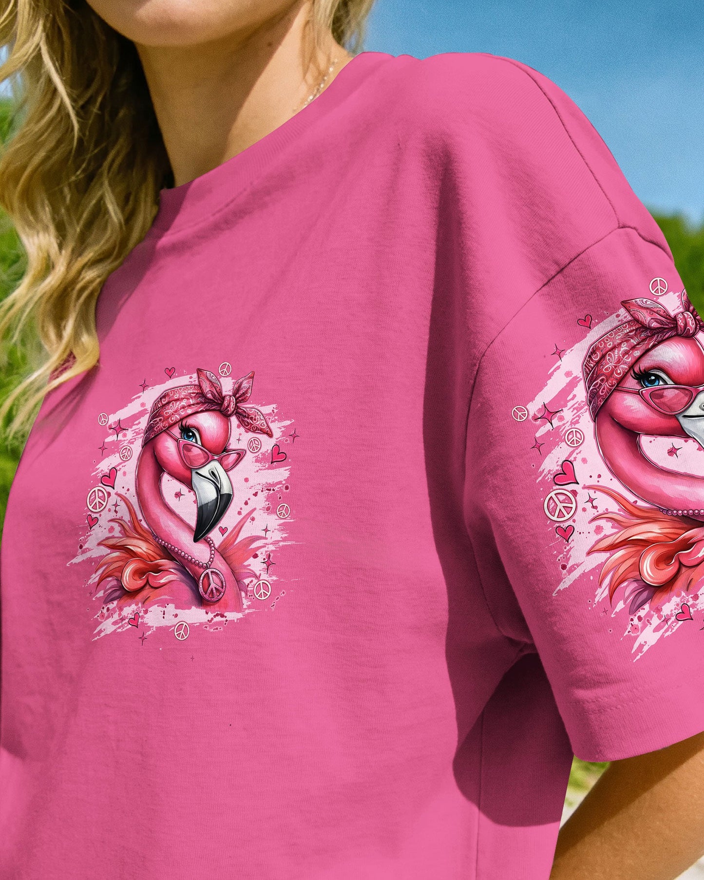 APPARENTLY I HAVE AN ATTITUDE WHO KNEW FLAMINGO ALL OVER PRINT - TYQY1804261