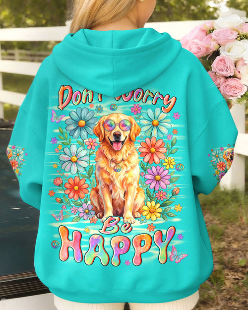 DON'T WORRY BE HAPPY GOLDEN RETRIEVER ALL OVER PRINT - TYLN0405262