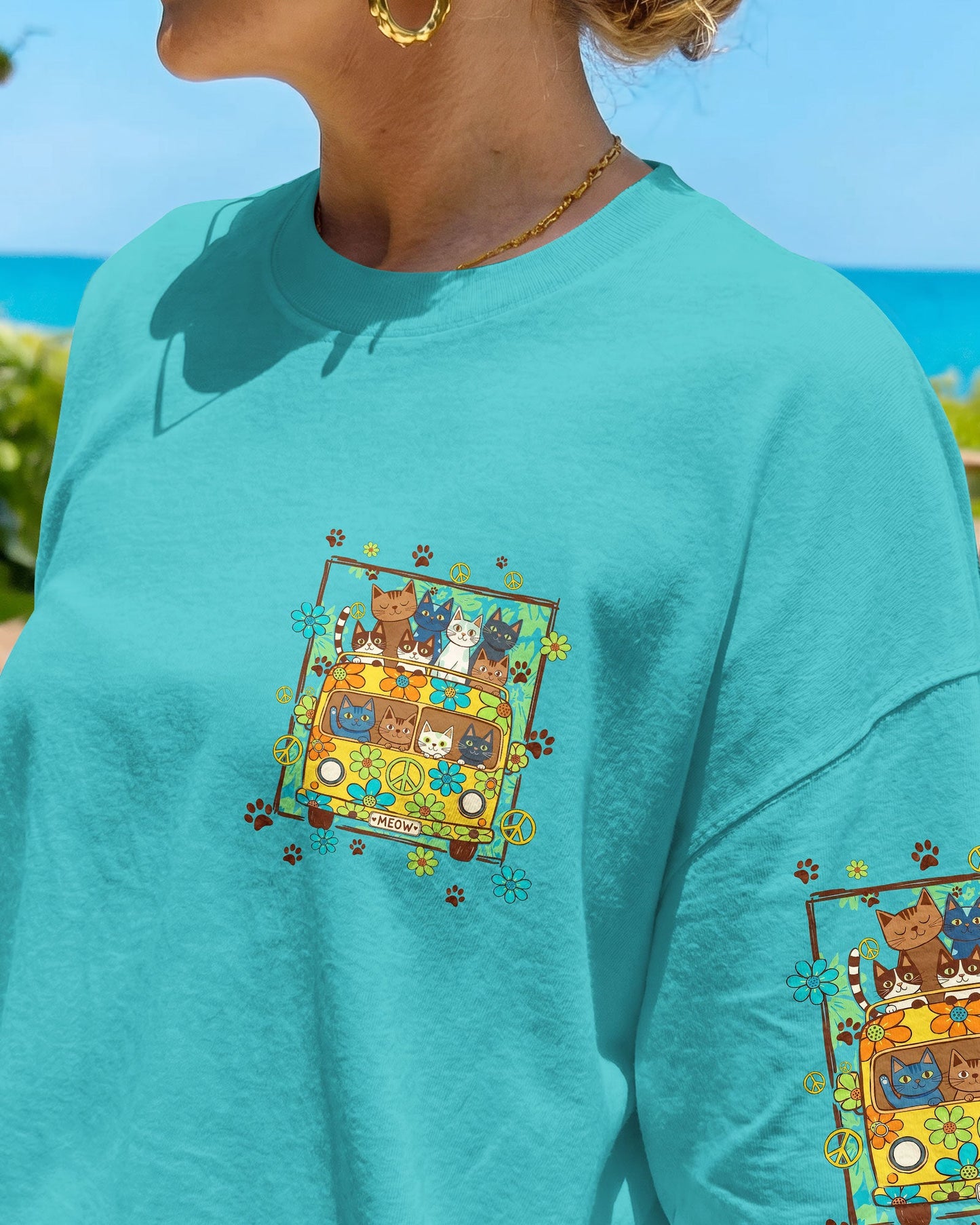 LIFE IS BETTER WITH CATS ALL OVER PRINT - TYQY2206261
