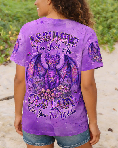 ASSUMING I'M JUST AN OLD LADY DRAGON ALL OVER PRINT   - TLHG0804262