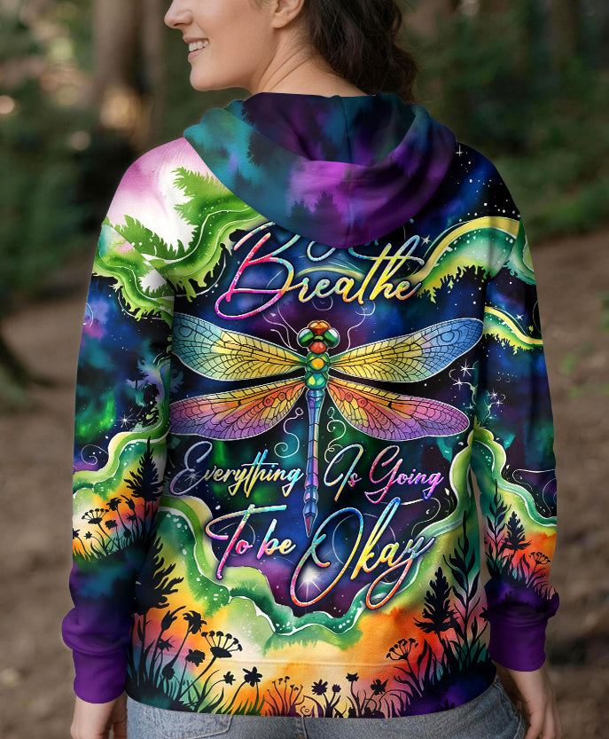 JUST BREATH DRAGONFLY ALL OVER PRINT  - TLHG0804261