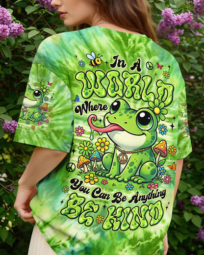 BE KIND FROG GREEN ALL OVER PRINT - TYLN2204262