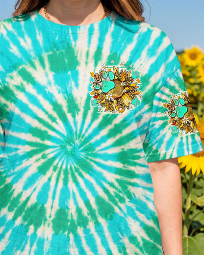 WHISPER WORDS OF WISDOM LET IT BE SUNFLOWER PAW ALL OVER PRINT - TY3005261
