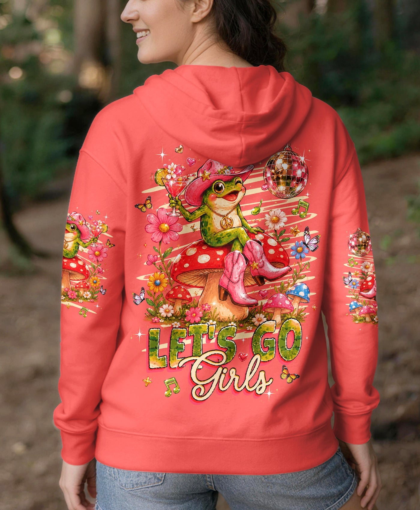 LET'S GO GIRLS FROG ALL OVER PRINT  - TLHG2705263