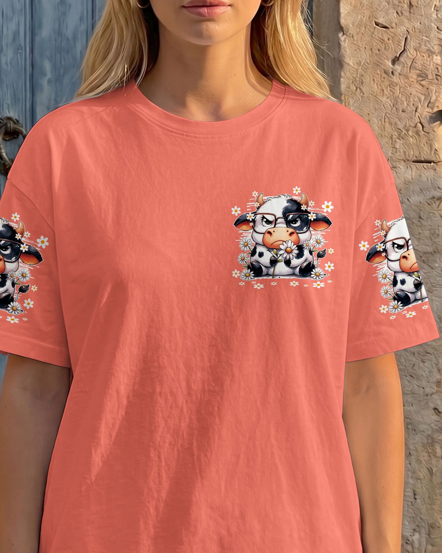 APPARENTLY I HAVE AN ATTITUDE WHO KNEW COW ALL OVER PRINT - TY0206261