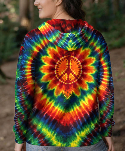 HEART SUNFLOWER COLORFUL SWIRL ALL OVER PRINT  - TLHG1504264