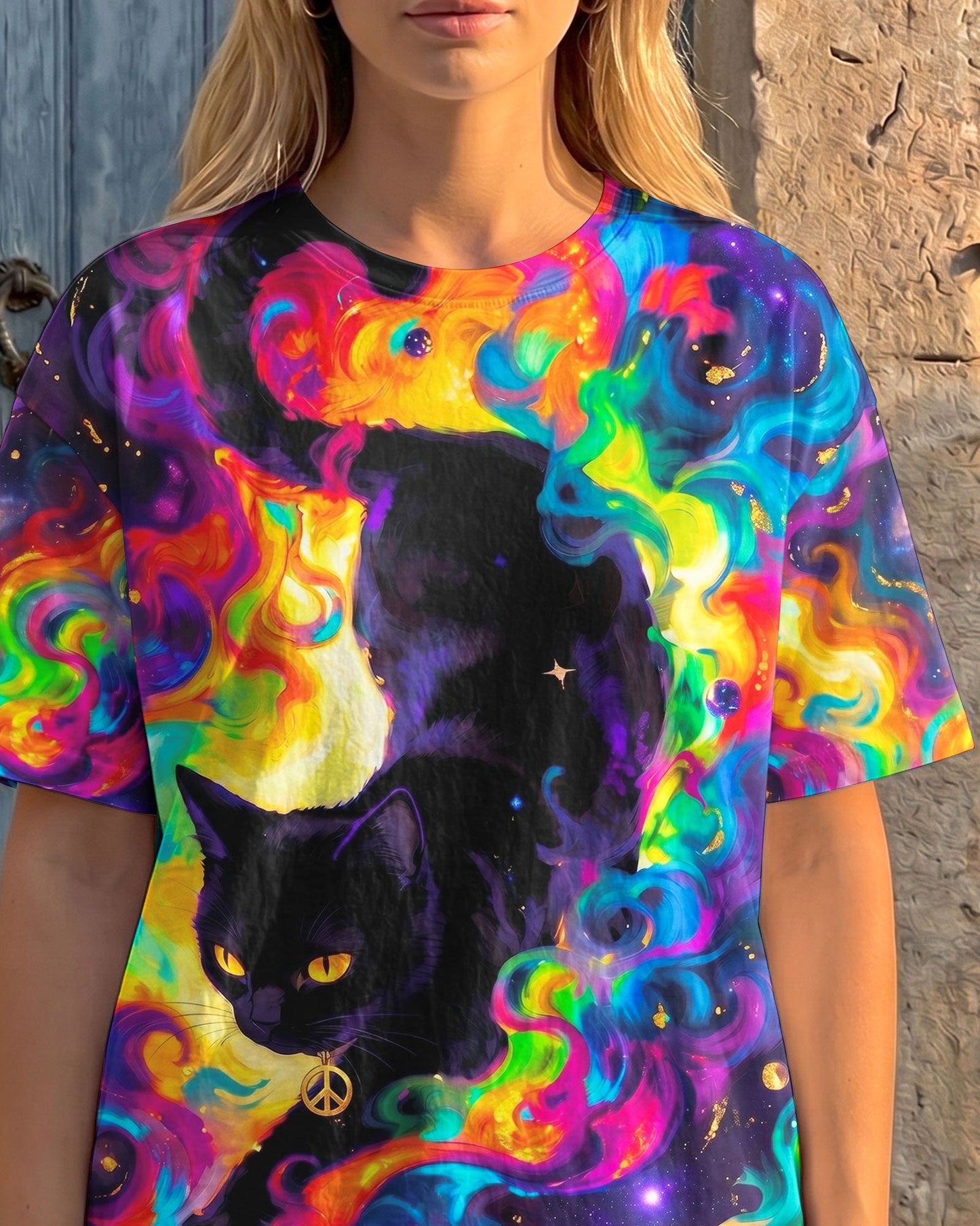 WHISPER WORDS OF WISDOM LET IT BE CAT ALL OVER PRINT - TY0705261