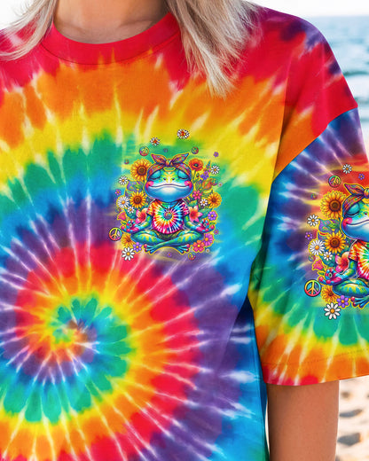 JUST BREATHE FROG COLORFUL ALL OVER PRINT - TYQY0705261
