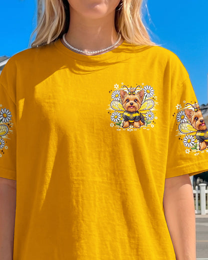 BEE YOU THE WORLD WILL ADJUST YORKSHIRE TERRIER DOG ALL OVER PRINT - TY1505261