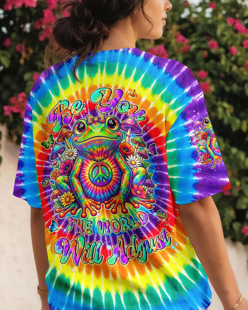 BE YOU THE WORLD WILL ADJUST FROG COLORFUL ALL OVER PRINT - TYLN1105262