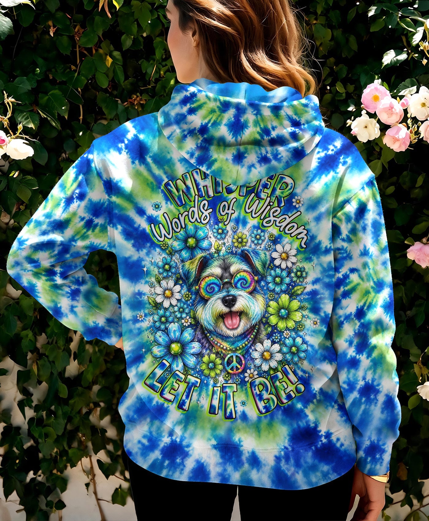 WHISPER WORDS OF WISDOM LET IT BE  SCHNAUZER DOG  ALL OVER PRINT  - TLHG1305263