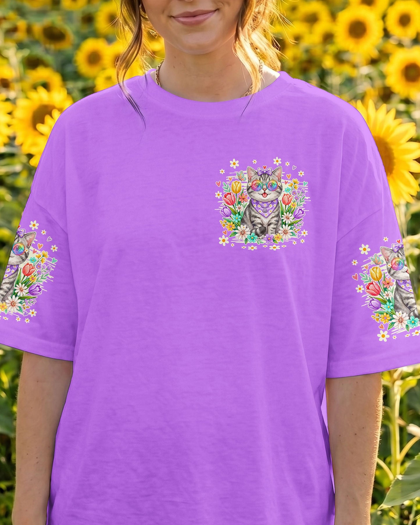 WHISPER WORDS OF WISDOM LET IT BE TABBY CAT ALL OVER PRINT - TY1305262