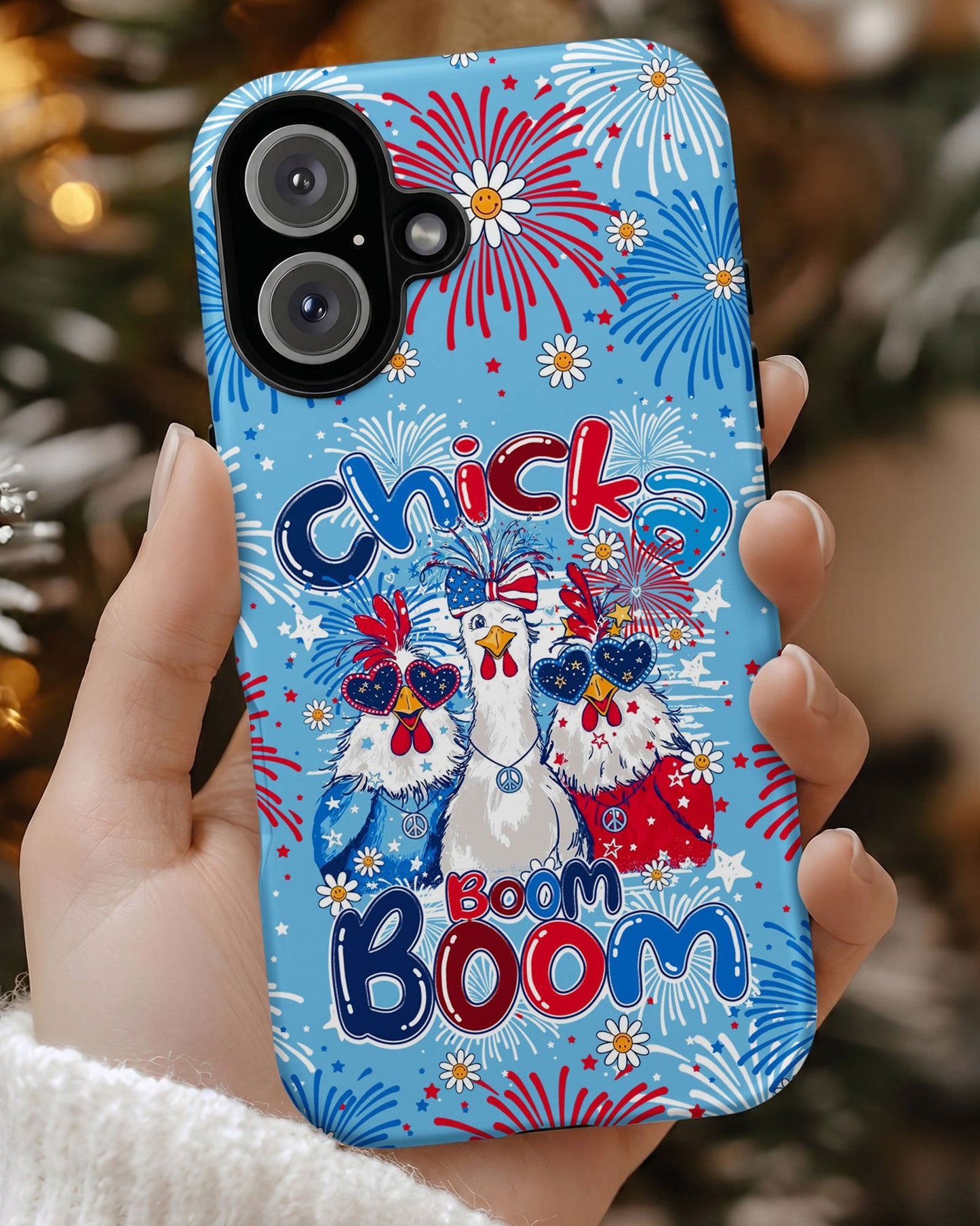 CHICKA BOOM BOOM HIPPIE CHICKEN PHONE CASE - TY0406261