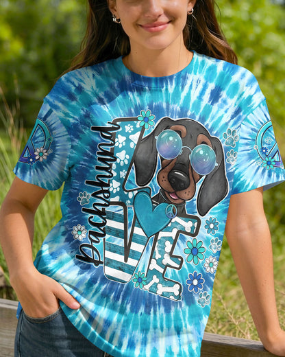 DACHSHUND LOVE DOG ALL OVER PRINT - TYQY0206263