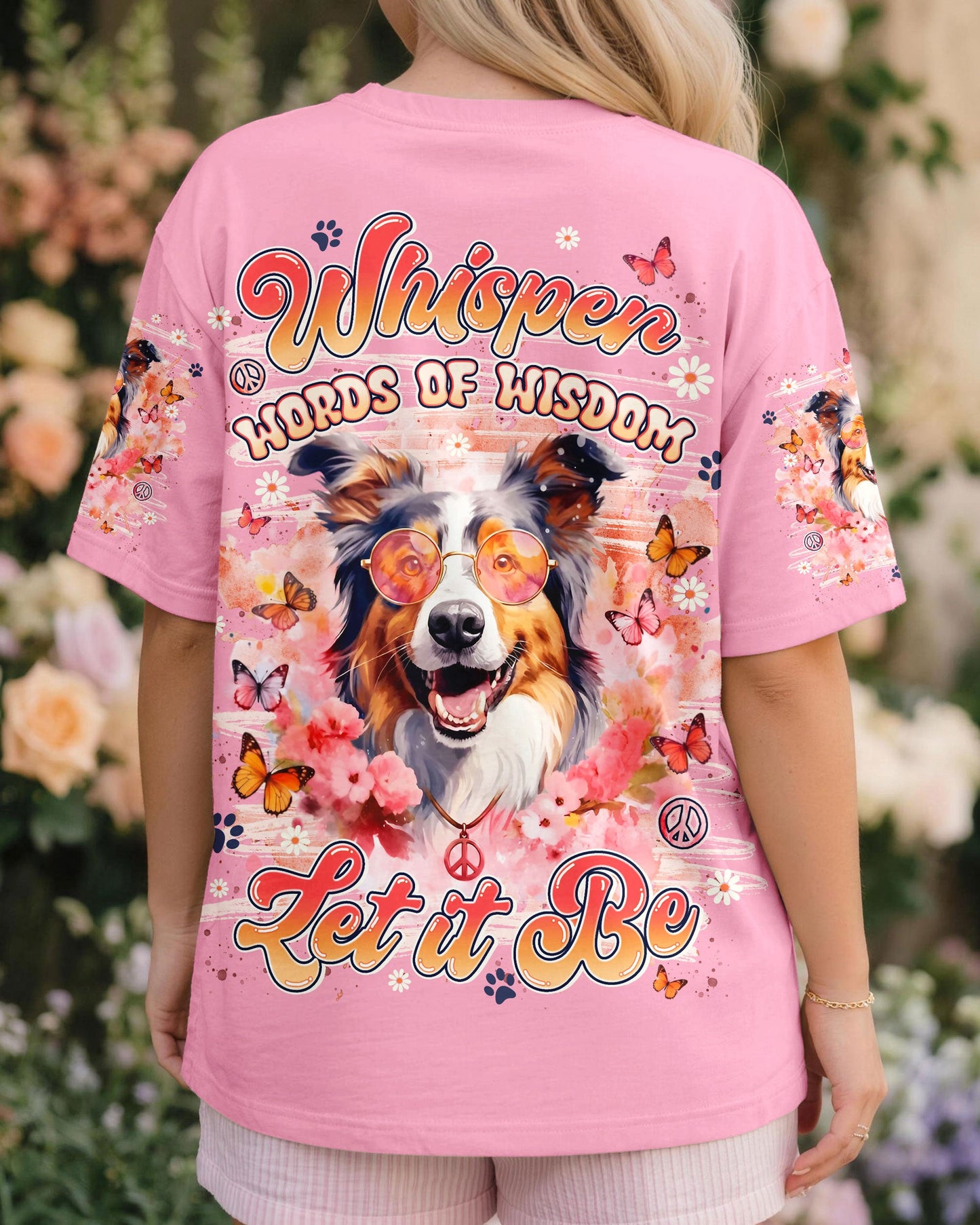 WHISPER WORDS OF WISDOM LET IT BE AUSTRALIAN SHEPHER DOG ALL OVER PRINT - TYLN2905262