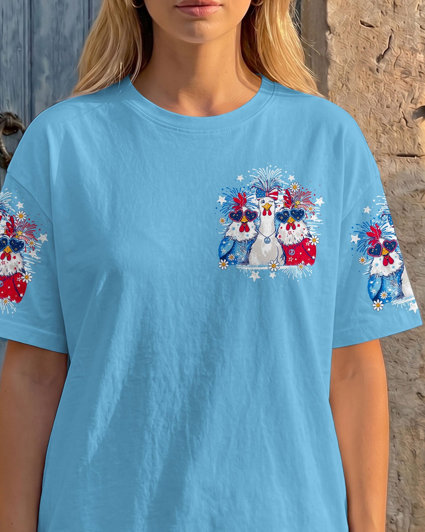 CHICKA BOOM BOOM HIPPIE CHICKEN ALL OVER PRINT - TY2105261