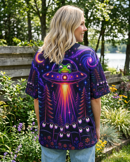COSMIC FROG UFO PIXEL GALAXY ALL OVER PRINT – KMTM2705261