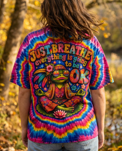 JUST BREATHE FROG SWIRL ALL OVER PRINT - KMTM2105261