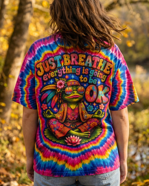 JUST BREATHE FROG SWIRL ALL OVER PRINT - KMTM2105261