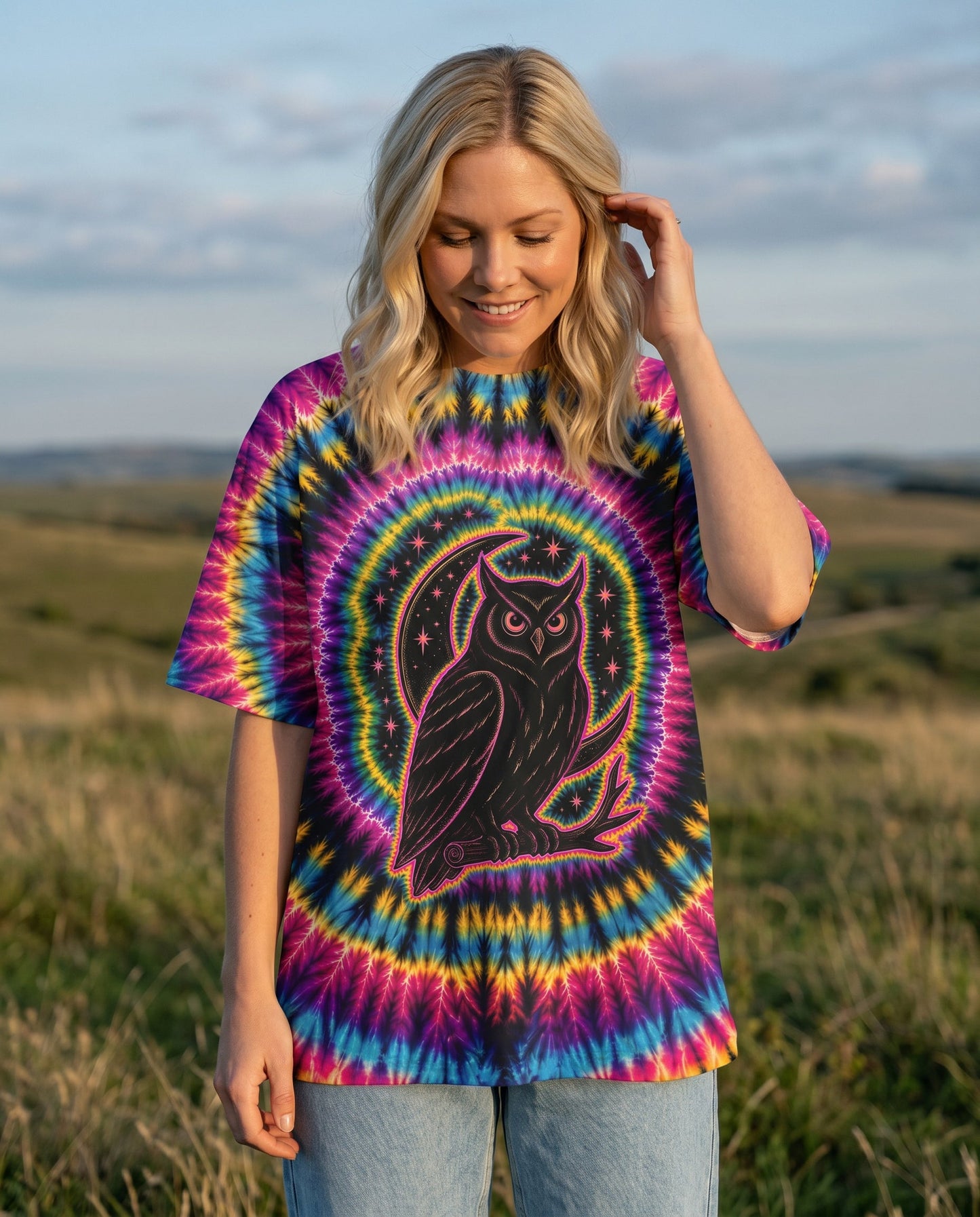 HELLO DARKNESS MY OLD FRIEND SWIRL ALL OVER PRINT - KMTM0405261