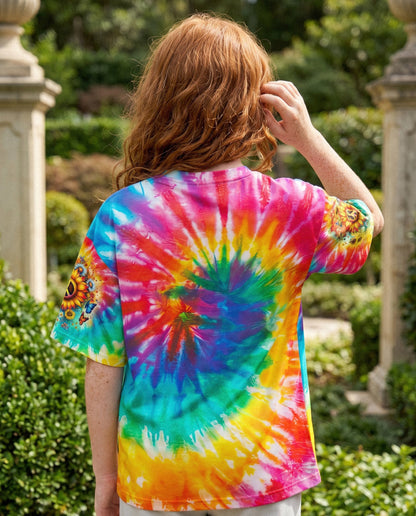 STAY WILD FLOWER CHILD TIE DYE KIDS ALL OVER PRINT - TYTM1912232