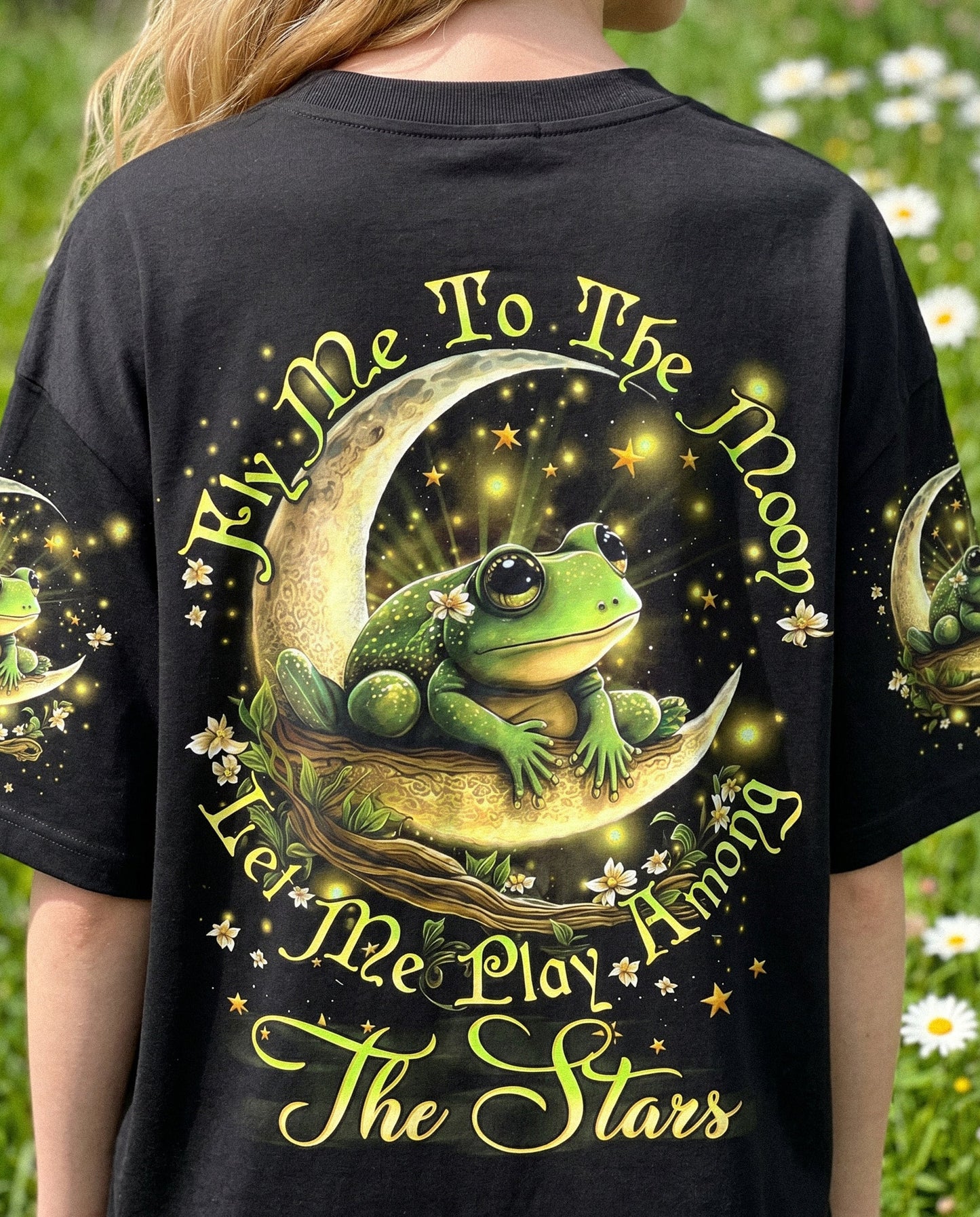 FLY ME TO THE MOON FROG KIDS ALL OVER PRINT - YHDU1812233