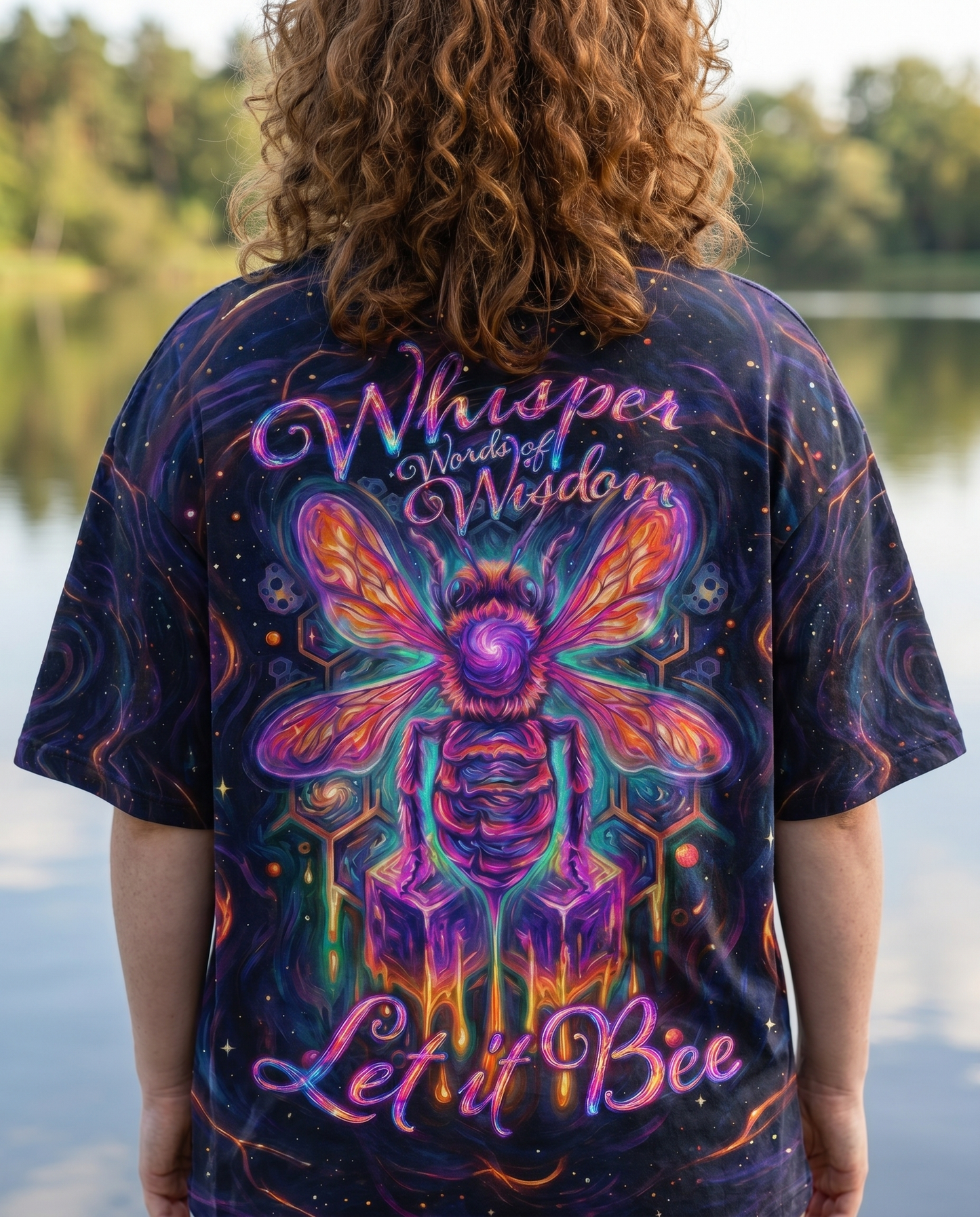 WHISPER WORDS OF WISDOM LET IT BE BEE GALAXY ALL OVER PRINT - KMTM1505261